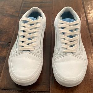 Used boys vans custom dyed powder blue